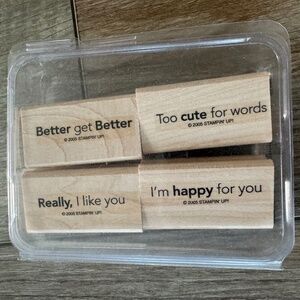 Quick Thinking Phrases Stampin' Up! Stamps for Card Making and Scrapbooking